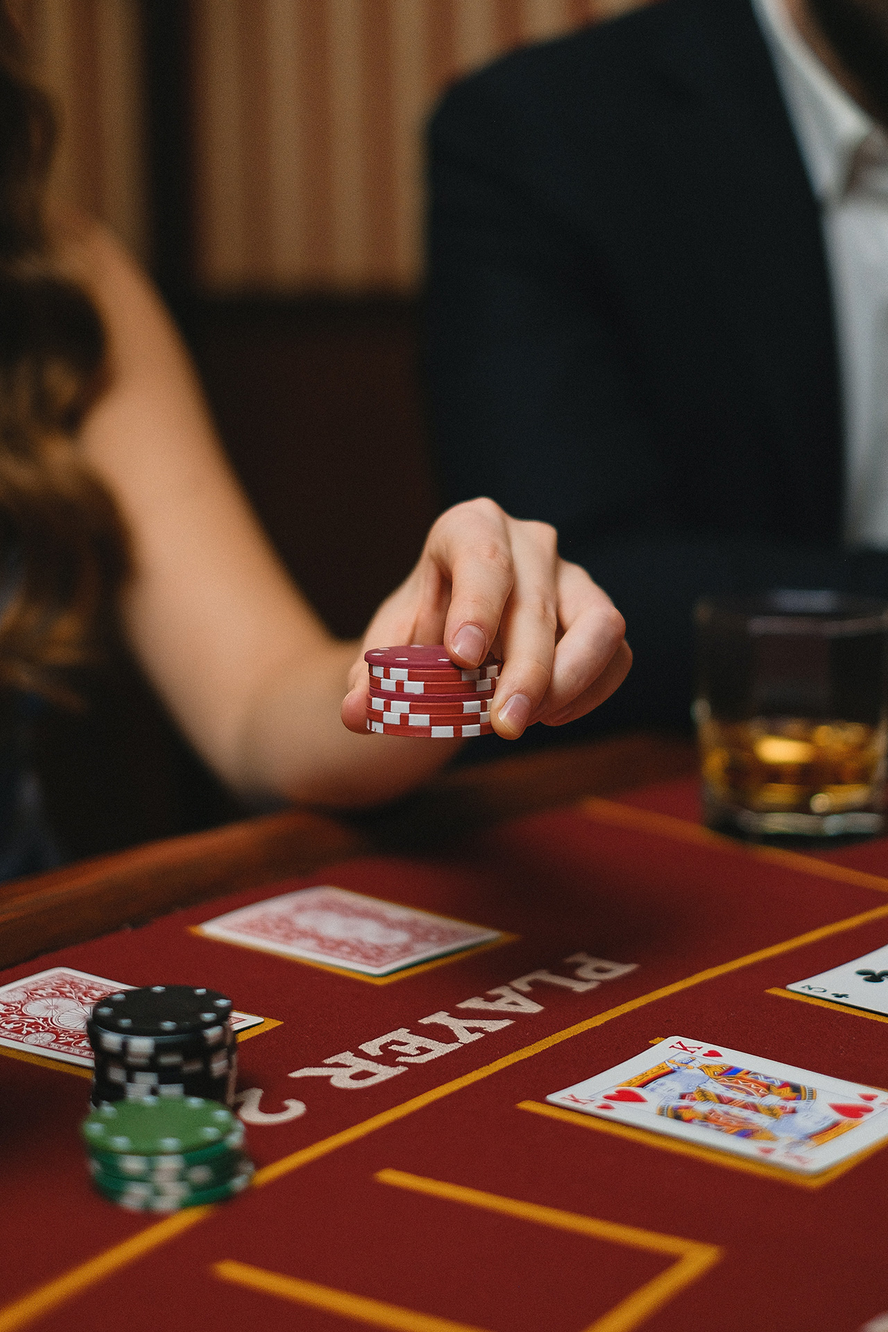 baccarat playing concept
